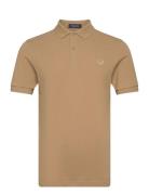 The Fred Perry Shirt Tops Polos Short-sleeved Beige Fred Perry