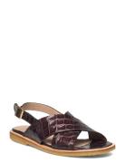 Sandals - Flat - Open Toe - Op Flate Sandaler Brown ANGULUS