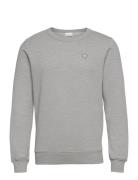 Erik Basic Badge Sweat - Gots/Vegan Tops Sweat-shirts & Hoodies Sweat-...