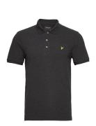 Plain Polo Shirt Tops Polos Short-sleeved Black Lyle & Scott