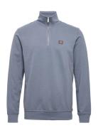 Basic Organic 1/2 Zip Sweat Tops Sweat-shirts & Hoodies Sweat-shirts B...