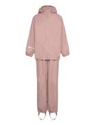 Rainwear Set Lining -Pu Outerwear Rainwear Rainwear Sets Pink CeLaVi