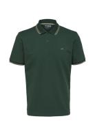 Slhdante Sport Ss Polo Noos Tops Polos Short-sleeved Green Selected Ho...