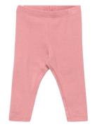 Rib Leggings Bottoms Leggings Pink Wheat