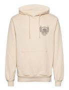 Chad Hoodie Tops Sweat-shirts & Hoodies Hoodies Cream Les Deux