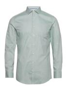 Clean Cool Shirt L/S Tops Shirts Business Green Lindbergh