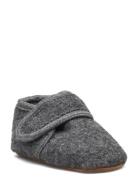 Classic Wool Slippers Tøfler Innesko Grey Melton