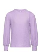 Vmlina Ls O-Neck Top Jrs Girl Tops T-shirts Long-sleeved T-shirts Purp...