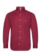 Reg Poplin Shirt Tops Shirts Casual Burgundy GANT