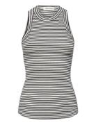 Julliesw Stripe Top Tops T-shirts & Tops Sleeveless Grey Sofie Schnoor