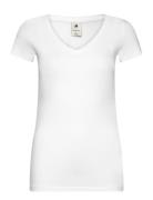 Base V T Wmn Cap Sl Tops T-shirts & Tops Short-sleeved White G-Star RA...