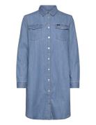 Shirt Dress Kort Kjole Blue Lee Jeans