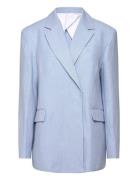 Classic Linen Blazer Blazers Double Breasted Blazers Blue House Of Dag...