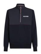 Monotype Mix Media Half Zip Tops Sweat-shirts & Hoodies Sweat-shirts B...