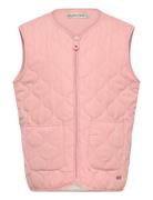 Quilt Vest - Girls Fôret Vest Pink Minymo