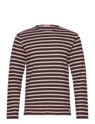 Striped Breton Shirt Héritage Tops T-shirts Long-sleeved Brown Armor L...