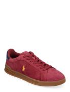 Heritage Court Ii Suede Sneaker Lave Sneakers Red Polo Ralph Lauren