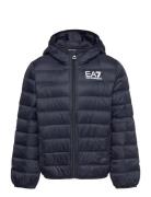 Down Jacket Fôret Jakke Navy EA7