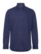 Engineerd Structured Slim Shirt Tops Shirts Business Navy Michael Kors