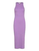 Drewgz Sl Long Dress Knelang Kjole Purple Gestuz