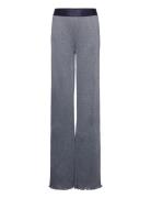 Tnfarah Wide Pants Bottoms Trousers Navy The New