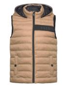 Puffer Jacket Sleeveless Fôret Vest Beige BOSS