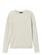 Nlmhabel Ls O-Neck Knit Tops Knitwear Pullovers Cream LMTD