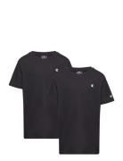 2 Pack Ss Tee Sport T-shirts Short-sleeved Black Champion