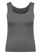 Carea S/L 2-Ways Fit Top Jrs Tops T-shirts & Tops Sleeveless Grey ONLY...