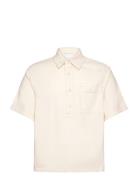 Relaxed-Fit Polo Shirt Tops T-shirts Short-sleeved Beige Mango