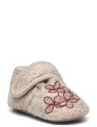 Hortensia Wool Slippers Tøfler Innesko Beige Melton