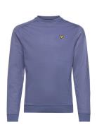 Fly Fleece Crew Tops T-shirts Long-sleeved T-shirts Blue Lyle & Scott