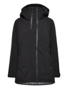 W Nora Long Insulated Jacket Sport Sport Jackets Black Helly Hansen