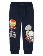 Nmmjuck Marvel Swe Pants Unb Mar Bottoms Sweatpants Navy Name It