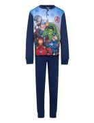 Pyjama Pyjamas Sett Navy Marvel