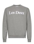 Charles Sweatshirt Tops Sweat-shirts & Hoodies Sweat-shirts Grey Les D...