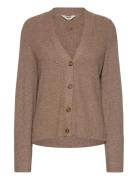 Objditte Re L/S Knit Cardigan Noos Tops Knitwear Cardigans Brown Objec...