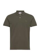 Polo Tee S/S Tops Polos Short-sleeved Khaki Green Lindbergh