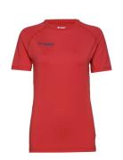 Hml First Performance Jersey S/S Sport T-shirts Short-sleeved Red Humm...