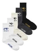 Jaccooper Tennis Socks 5 Pack Underwear Socks Regular Socks White Jack...