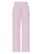 Pclaya Mw Wide Pants D2D Pyjamasbukser Pysjbukser Pink Pieces