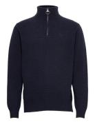 Barbour Ess L/Wool H Z Tops Knitwear Half Zip Jumpers Navy Barbour