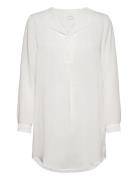 Vilucy L/S Tunic Tops Tunics White Vila