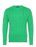 5/1 Roving Cotton-Lsl-Plo Designers Knitwear Round Necks Green Polo Ra...