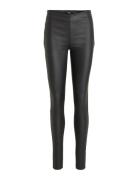 Objbelle Mw Coated Leggings Noos Bottoms Trousers Leather Leggings-Buk...