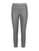 Sc-Pam Bottoms Trousers Leather Leggings-Bukser Grey Soyaconcept