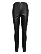 Arleen Trousers Bottoms Trousers Leather Leggings-Bukser Black Twist &...