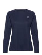 Women Core Running T-Shirt L/S Sport T-shirts & Tops Long-sleeved Navy...