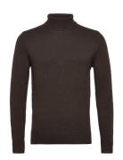 Lasse Sweater Tops Knitwear Turtlenecks Brown Urban Pi Ers