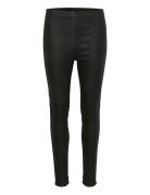 Crtabea Woven Legging Bottoms Trousers Leather Leggings-Bukser Black C...